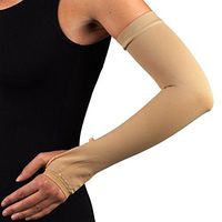 Compression Arm Sleeve with Gauntlet, Lymphedema Post-Op Support, X-Large (with Thumbhole)