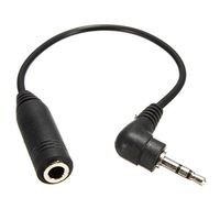 2.5mm Male Plug To 3.5mm Female Jack Stereo AUX Audio TRS Adapter Converter