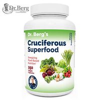 Dr Berg's Cruciferous Superfood Vegetable Dietary Supplement - Whole Food Support Healthy Liver, Immune System, Maximum Energy - Phytonutrient Blend - 250 Veggie Capsules