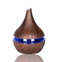 Aromatherapy Diffuser Essential Oil Diffuser 300ml Wood Grain Ultrasonic Cool Mist Humidifiers USB Aroma Diffuser with Timer 7 Colors LED Lights Changing for Home Office Bedroom