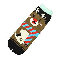 Naladoo 3D Printed Christmas Casual Socks Cute Unisex Middle Tube Socks