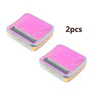 Cigarette Rolling Machine Portable,with Automatic Cigarette Rolling Device Metal Box Cigarette Smoking Roller Rolling Maker Box for Slim Cigarette Rolling Machine