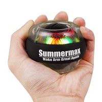 Summermax Wrist Power Gyroscopic Ball,Wrist Strengthener and Forearm Exerciser for Stronger Arm Fingers Wrist Bones and Muscle (Black)