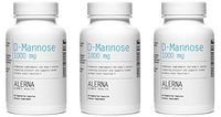 Alerna Kidney Health: D-Mannose (1000mg) with Organic Rose Hips and Cranberry Concentrate to Support Normal Urinary Tract Function - (3 Bottles)