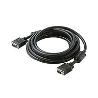 3' FT VGA SVGA Monitor Cable Male to Male HD15 Data Transfer Black Monitor 0.7 Inch 15 Pin with Ferrite VGA to VGA Interconnect Computer Cable