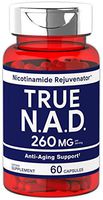 True NAD 260 mg 60 Capsules | Nicotinamide Rejuvenator Anti Aging Support | Non-GMO, Gluten Free Supplement