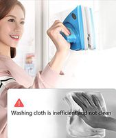 Tuscom Magnetic Double-Sided Window Cleaner, 3-8mm Glass Sponge Brush Cleaning,for Home, Office Indoor Outdor Cleaner (Blue White)