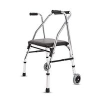 GEF Elderly Rehabilitation Exerciser Support Frame, Walking Frame Four-Legged Crutches Rehabilitation Walker