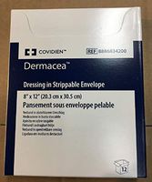 Covidien Dermacea Dressing in Strippable Envelope, Size 8" x 12", REF 8886834200 (Box of 12)