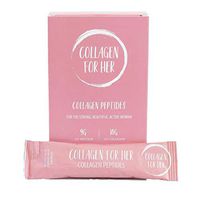 Collagen For Her: Unflavored Collagen Peptide Powder Travel Stick Packets - Hydrolyzed Collagen Protein Powder Supplement for Women | Perfect for Paleo, Keto, Hair, Skin, Nails - (20 Packets)