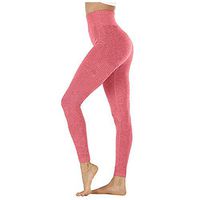 Doad Yoga Athletic Pants for Women,Fashion Hip Seamless Point High Waist Speed Dry Pants Fitness Pants Red