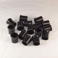 24PCS per Bag Black Softy Rubber Tobacco Smoking Pipe Tip Grips Diameter 12mm and 9mm (Diameter 9mm)