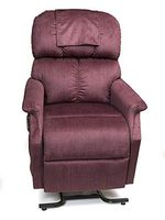 Golden Technologies Lift Chair Comforter Series Recliner PR501 Medium Size 3 Position Rising Electric Power Chaise Lounger - Cabernet Red Color Fabric