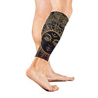 Calf Guard Sleeves Pretty Paisley Sun Sports Calves Guards Sleeves for Running, Basketball, Baseball, Football