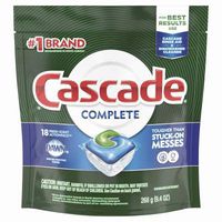 Cascade Complete Dishwasher Detergent, 18 Count