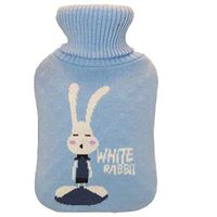 Stylish Washable Rectangular Hot Water Bottle with Cover 1L - A13