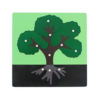 bromrefulgenc Intelligence Toy for Toddler - Wooden Puzzle Toy Flower Insect Panel Jigsaw Education Toy Teaching Aids for Kids Gift Tree