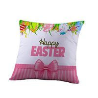 2017 Easter's Day Pillow Case,Elevin(TM)New Lovers Painting Square Cotton Cushion Cover Throw Waist Pillow Case Sofa Bedroom Home Decor Good Easter's Gift (M) (V)