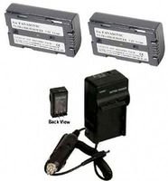 2 Batteries + Charger for Panasonic PV-DV400D, Panasonic PV-DV401, Panasonic PV-DV402, Panasonic PV-DV600, Panasonic PV-DV601