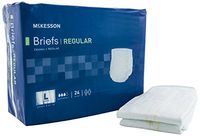McKesson BRCLLG Stay Dry Breathable Brief, Large, Blue (Pack of 72)