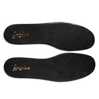 Premium Leather Insole for Shoes/Sneakers- Prevents Foot Odor- Absorbs Moisture- Can Customize and Paint on by Angelus (Black, 10.5-11)