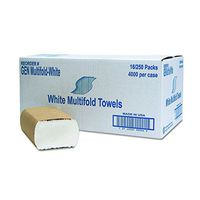 GEN MULTIFOLDWH Multifold Towel, 1-Ply, White, 250 per Pack (Case of 16)