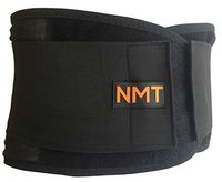 Back Brace by NMT ~ Lumbar Support Black Belt ~ Posture Corrector ~ Arthritis, Pain Relief, Sciatica, Scoliosis ~ Physical Therapy for Women-Men ~ 4 Adjustable Sizes-'XL' Fits Waist 40-45" (102-115cm)