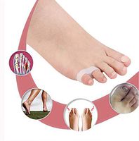 Clearance 🔥 Tuscom Little Finger Valgus Toe Separator Toe Bracelet Small Toe Sets,Comb The Toe, Fit The Toot (White)