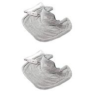 Sunbeam Heating Pad for Neck & Shoulder Pain Relief | Standard Size Renue, 4 Heat Settings with Auto-Off | Grey, 22-Inch x 19-Inch(Pack of 2)