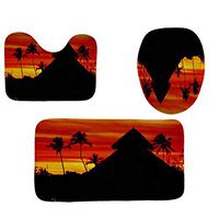 YAYUMI Non-Slip Fish Scale Bath Mat Bathroom Kitchen Carpet Doormats Decor Pack of 3