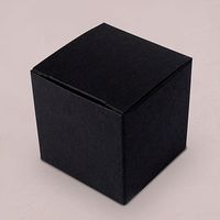 Weddingstar Inc. Cube Favor Boxes in Black