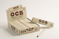 12 OCB Organic Hemp King Size Slim Cigarette Rolling Papers Packs (32 Rolling Papers Per Pack) + Limited Edition Beamer Smoke Sticker. Used with Legal Smoking Herbs, Rolling Tobacco, Herbal Mixes