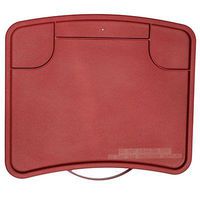 Practitray, Foldable Rollator Tray, Oval/Oblong Back Bar Hardware, Burgundy