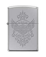 Zippo Harley-Davidson True Legend High Polish Chrome Pocket Lighter
