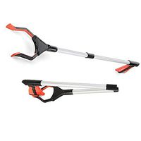 Fangfang Foldable Reacher Grabber Pickup Tool Lightweight 32" Long Arm Reacher Ergonomic Handle for Mobility Aids