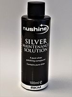 Nushine Silver Maintenance Solution 3.4 Oz - contains pure silver (perfect for worn silver)