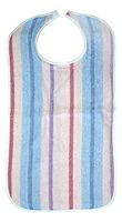 3 Terry Clothing Protector Stripes Print - Adult Bibs