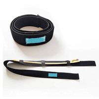 G-Tube Holder, Adjustable Abdominal Dialysis Belt Catheter Fixation Device, Patient Drainage Tube Belt for Men and Women Breathable Waist Elastic Band, 4×100Cm, Black (Size : 1pcs)