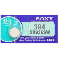 Sony 394 (SR936SW) 1.55V Silver Oxide 0%Hg Mercury Free Watch Battery (1 Battery)