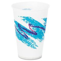 Solo Cup Company R7NJ Jazz Waxed Paper Cold Cups44; Tide Design - 7 oz.