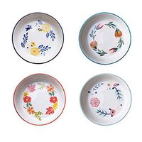 Nwn 2 Pieces Of Four Seasons Underglaze Ceramic Tableware Home Dishes Plate Soup Bowl Big Bowl Noodle Bowl Fruit Salad Bowl Tableware (Color : E)