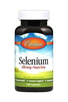 Carlson - Selenium, 200 mcg Yeast-Free, Prostate Health & Immune Support, Antioxidant, 180 capsules