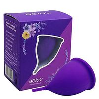 Ruinika High Quality Menstrual Cup- FDA 、CE Approved- Conforms to Human Vaginal Structure-Soft, Flexible, Reusable Medical-Grade Silicone (Purple, Small)