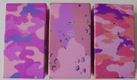 Eclipse 4-Assorted Multi Camouflage Push Open Cigarette Case, Fit 100's, 3117C-Pink-4