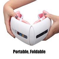 COSY-L Wearable Breast Massager Bra, USB Electric Bust Lift Enhancer Machine with Hot Compress Function and Infrared for Chest Enlargement Anti Sagging Breast Dredge,White