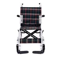 ChenCheng Wheelchair Aluminum Alloy Foldable Light and Easy to Carry Manual Old Scooter Medical Supplies