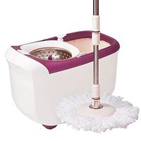 Rotating Cleaning Mop, 360° Spin Mop With Extended Handle 4 Extra Microfiber Head Refills