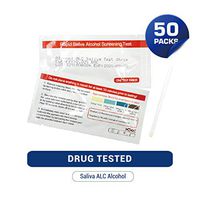 Alcohol Saliva Test Strips, High Accurate Home Test, Home Alcohol Testing Strips (Pack of 50)