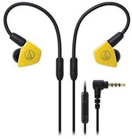 Audio-Technica ATH-LS50iSYL In-Ear Monitor Headphones with In-Line Mic & Control, Yellow