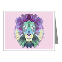 Note Cards (10 Pack) Triangle Lion King of the Jungle